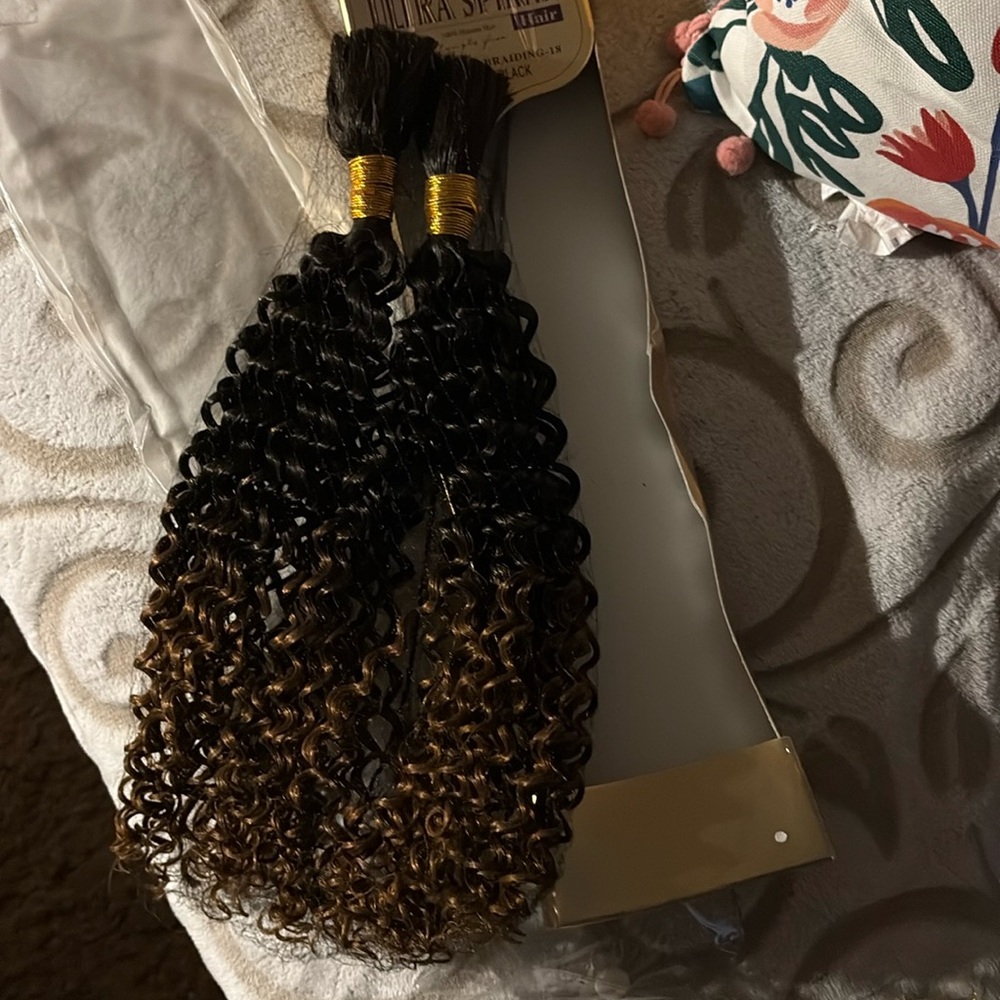 100% human spiral hair 18 in